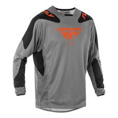 DRES KNETIC SYM, FLY RACING - USA 2025 (ŠEDÁ/ORANŽOVÁ/ČERNÁ) - DRESY - NA MOTORKÁŘE