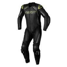 RST 102987 S1 CE Mens Leather Suit - černáúšedá/ref.žlutá