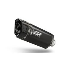 VÝFUK KOMPLETNÍ 2X1 MIVV SR-1 Y.080.KR1TB ČERNÝ TITAN - DVOJITÉ VÝFUKY - NA MOTORKU