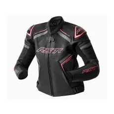 DÁMSKÁ KOŽENÁ BUNDA RST - 103626 S1 D3O - RŮŽOVÁ - KOŽENÉ BUNDY - NA MOTORKÁŘE