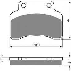 Brzdové destičky GOLDFREN 136 S3