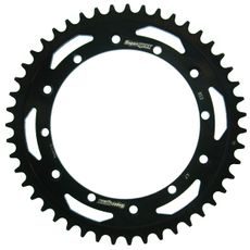 ŘETĚZOVÁ ROZETA SUPERSPROX RFE-853:47-BLK ČERNÝ 47 ZUBŮ, 520 - OCELOVÉ - NA MOTORKU