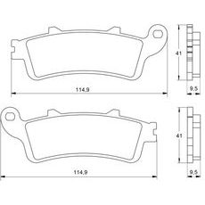 Brzdové destičky ACCOSSATO AGPA15 OR