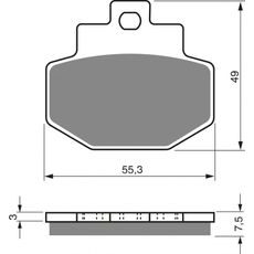 Brzdové destičky GOLDFREN 186 S3