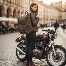 VAK NA ZÁDA VESPA DEC - BÉŽOVÁ - DÁRKY PRO FANOUŠKY VESPA - NA MOTORKÁŘE