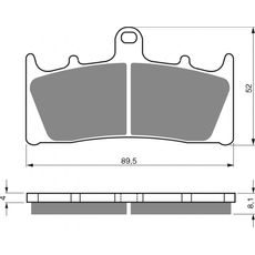 Brzdové destičky GOLDFREN 039 GP6