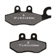 BRZDOVÉ DESTIČKY EBC SFA418HH - PŘEDNÍ - NA MOTORKU