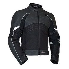 MOTO BUNDA Z KOMBINACE KŮŽE A TEXTILU MBW LANTA - TEXTILNÍ BUNDY - NA MOTORKÁŘE