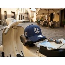 VESPA 80TH KŠILTOVKA NEW ERA - MODRÁ - ČEPICE A KŠILTOVKY - NA MOTORKÁŘE
