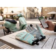 RUKAVICE VESPA DEC - ZELENÁ - TEXTILNÍ RUKAVICE - NA MOTORKÁŘE