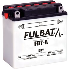 Konvenční motocyklová baterie FULBAT FB7-A (12N7-4A) (YB7-A) Včetně balení kyseliny