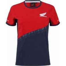 HONDA DÁMSKÉ TRIČKO RACING 25 - ČERVENÁ/MODRÁ - DÁRKY PRO FANOUŠKY HONDA - NA MOTORKÁŘE