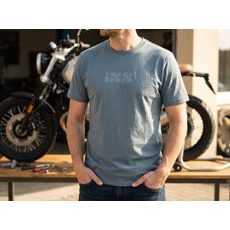TRIČKO IXS BRAND 1.1 473-510-6052 MODROŠEDÉ - TRIČKA - NA MOTORKÁŘE