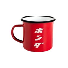 HONDA KOVOVÝ HRNEK KANJI CLASSICAL HERITAGE - ČERVENÁ 2026 - DÁRKY PRO FANOUŠKY HONDA - NA MOTORKÁŘE