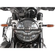 OCHRANNÁ MŘÍŽKA SVĚTLOMETU PRO MOTO GUZZI V7 SPECIAL (2025-) - ČERNÁ - OCHRANNÉ KRYTY SVĚTLOMETU - NA MOTORKU