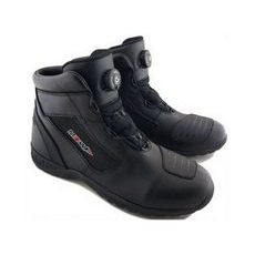 KOŽENÉ KOTNÍKOVÉ BOTY MBW ELECTRA - ČERNÉ - KOŽENÉ BOTY - NA MOTORKÁŘE