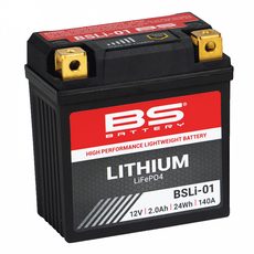 LITHIOVÁ MOTOCYKLOVÁ BATERIE BS-BATTERY BSLI-01 - LITHIUM-IONTOVÉ - NA MOTORKU