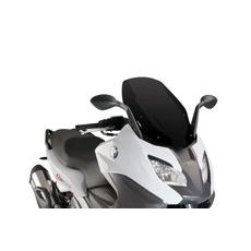 PLEXI ŠTÍT PUIG V-TECH LINE SPORT 9014N ČERNÝ - PRO MAXISKÚTRY - NA MOTORKU