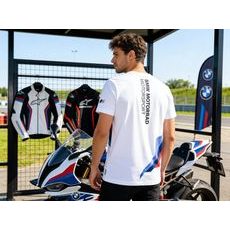 TRIKO BMW M MOTORSPORT PÁNSKÉ ČERNÉ - TRIČKA - NA MOTORKÁŘE