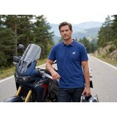 HONDA POLO TRIČKO WING - MODRÁ 2026 - DÁRKY PRO FANOUŠKY HONDA - NA MOTORKÁŘE