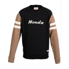 HONDA MIKINA STRIPES CLASSICAL HERITAGE - ČERNÁ/BÉŽOVÁ 2026 - VOLNÝ ČAS - NA MOTORKÁŘE