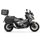 Kompletní sada černých hliníkových kufrů SHAD TERRA BLACK, 48L topcase 47L/47L boční kufry, včetně montážní sady a plotny SHAD HONDA X-ADV 750