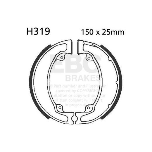 SADA BRZDOVÝCH ČELISTÍ EBC H319