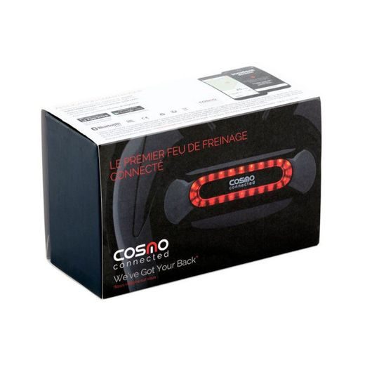 BEZPEČNOSTNÍ BRZDOVÉ SVĚTLO NA HELMU COSMO MOTO - BÍLÉ - OSTATNÍ - NA MOTORKÁŘE