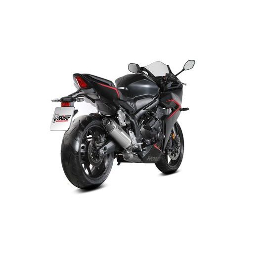 VÝFUK KOMPLETNÍ 4X2X1 MIVV AK-1 H.094.L4K TITAN S UHLÍKOVÝM KRYTEM - DVOJITÉ KONCOVKY VÝFUKU - NA MOTORKU