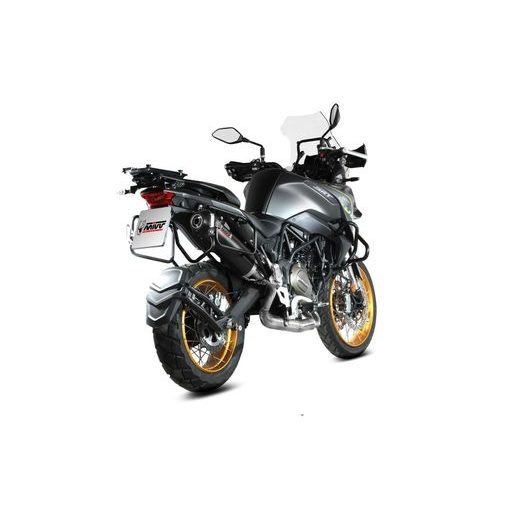 KONCOVKA VÝFUKU MIVV OVAL QJ.001.LVC ČERNÝ S UHLÍKOVOU KONCOVKOU - KONCOVKY VÝFUKU - NA MOTORKU