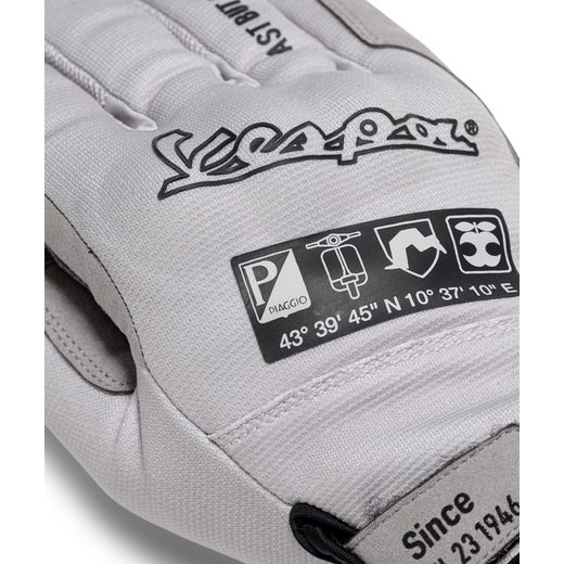 TEXTILNÍ RUKAVICE VESPA - SVĚTLE ŠEDÁ - TEXTILNÍ RUKAVICE - NA MOTORKÁŘE