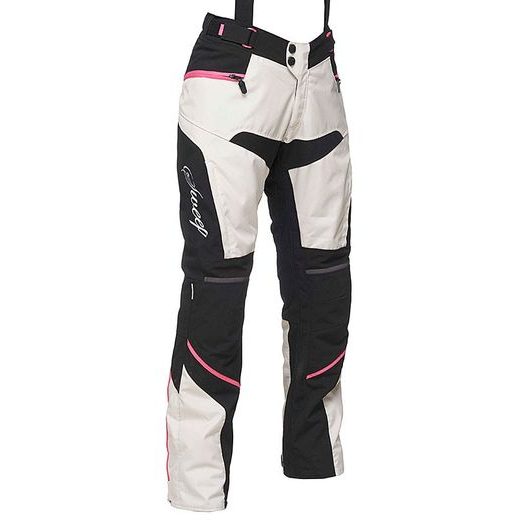 KALHOTY NA MOTOCYKL SWEEP CHARISMA PANTS BÉŽOVO-ČERNO-RŮŽOVÉ DÁMSKÉ - TEXTILNÍ KALHOTY - NA MOTORKÁŘE