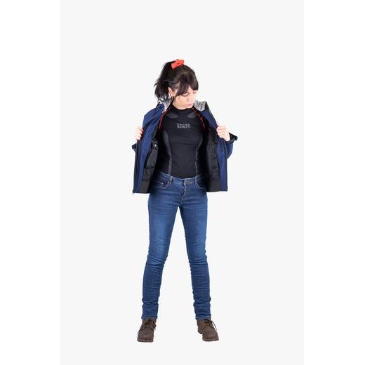 DÁMSKÁ SOFTSHELLOVÁ BUNDA IXS SO MOTO - MODRÁ - TEXTILNÍ BUNDY - NA MOTORKÁŘE