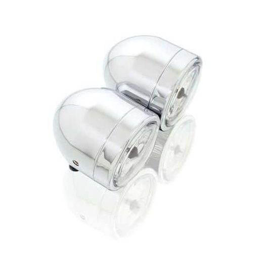 SVĚTLO CUSTOMACCES TWIN FD0001J NEREZ 12V 60/55W - SVĚTLA - NA MOTORKU