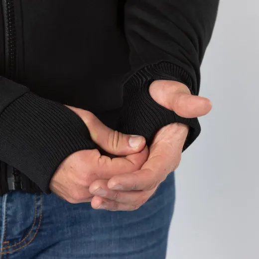 MOTO MIKINA IXS RAPID 1.0 AIRBAG READY – ČERNÁ S ARAMIDOVÝM VYZTUŽENÍM - MIKINY - NA MOTORKÁŘE