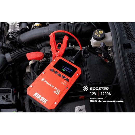 ZÁLOŽNÍ ZDROJ BS-BATTERY POWER BOX AIR PB02 - BOOSTERY BATERIÍ A KOMPRESORY - NA MOTORKU