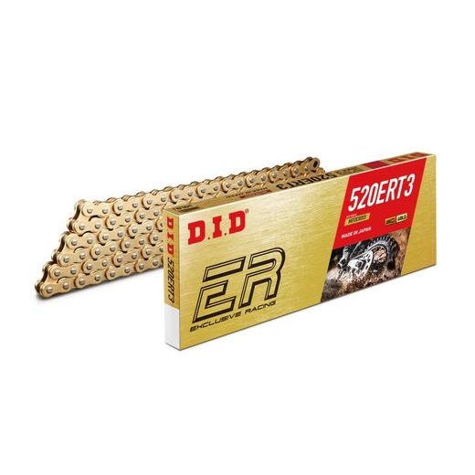 MOTOKROSOVÝ ŘETĚZ D.I.D CHAIN 520ER-T3 SDH 1920 ČLÁNKŮ ZLATÁ/ZLATÁ