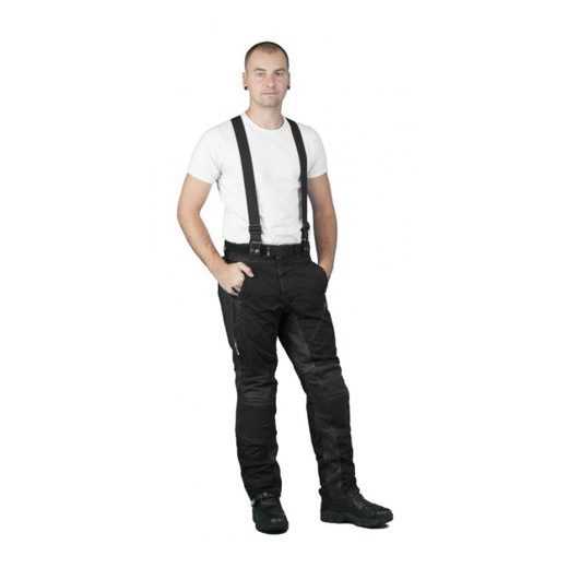 MOTO KALHOTY Z KOMBINACE KŮŽE + TEXTIL MBW GAVILAN - TEXTILNÍ KALHOTY - NA MOTORKÁŘE