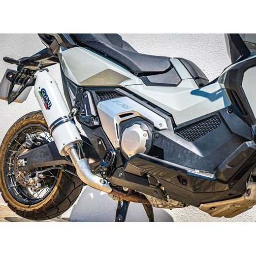 KONCOVKA VÝFUKU SLIP-ON GPR ALBUS EVO4 HON.269.1.ALBE5 LESKLÁ BÍLÁ ZAHRNUJE SPOJOVACÍ SVOD A ODNÍMATELNÝ DB KILLER - KONCOVKY VÝFUKU - NA MOTORKU