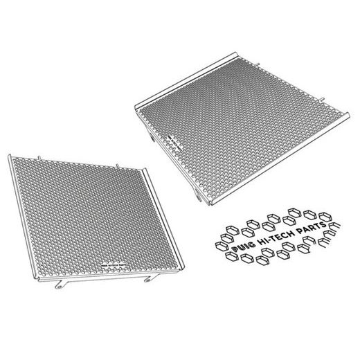 SPOILER CHLADIČE PUIG 22555N ČERNÝ - PLEXI ŠTÍTY - NA MOTORKU