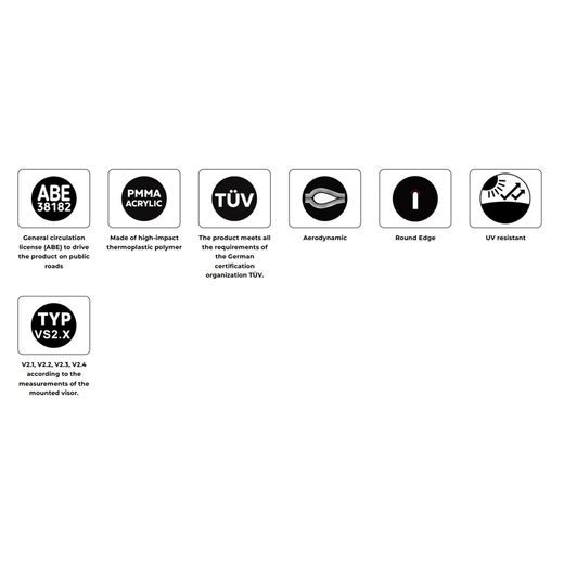 PLEXI ŠTÍT PUIG TOURING WITH VISOR 22458W PRŮHLEDNÁ - PLEXI ŠTÍTY - NA MOTORKU