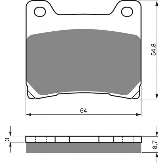 BRZDOVÉ DESTIČKY GOLDFREN 015 S33 STREET REAR