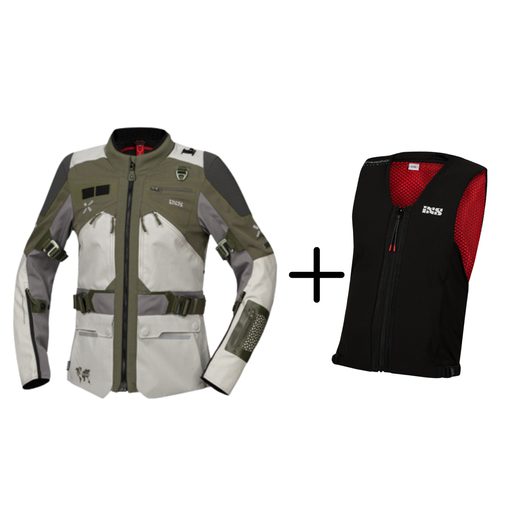 JEZDI BEZPEČNĚ S IXS - SET ADVENTURE PRO DÁMY - OLIVOVÁ - JEZDI BEZPEČNĚ S IXS - NA MOTORKÁŘE