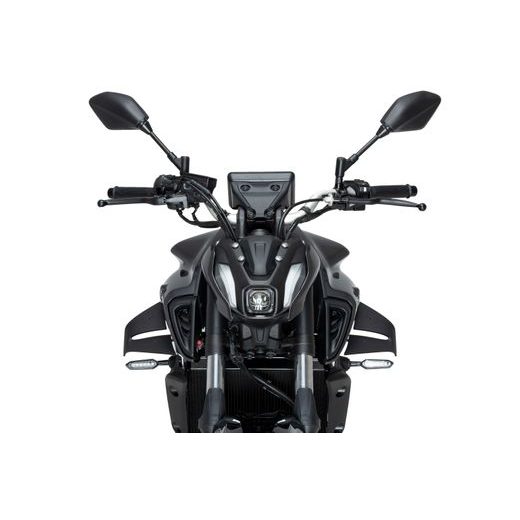 SPOILERY PUIG D12 22459J MATNÁ ČERNÁ - PLEXI ŠTÍTY - NA MOTORKU