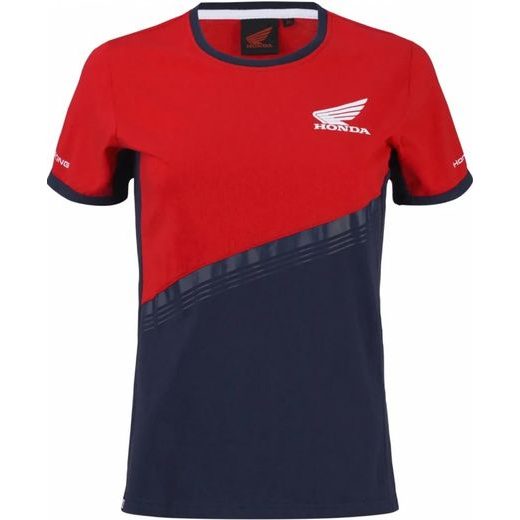 HONDA DÁMSKÉ TRIČKO RACING 25 - ČERVENÁ/MODRÁ - DÁRKY PRO FANOUŠKY HONDA - NA MOTORKÁŘE