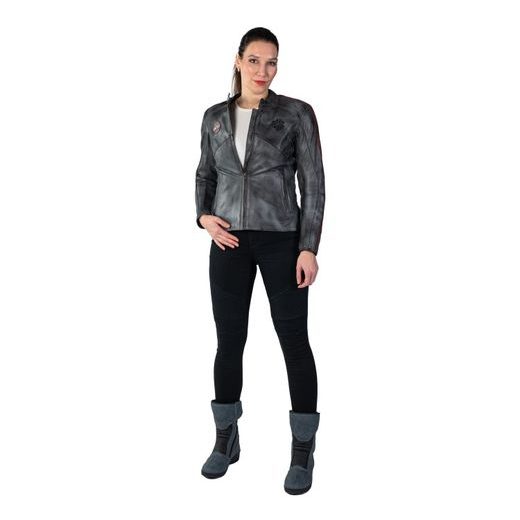 DÁMSKÁ KOŽENÁ BUNDA MBW VINTAGE - KOŽENÉ BUNDY - NA MOTORKÁŘE