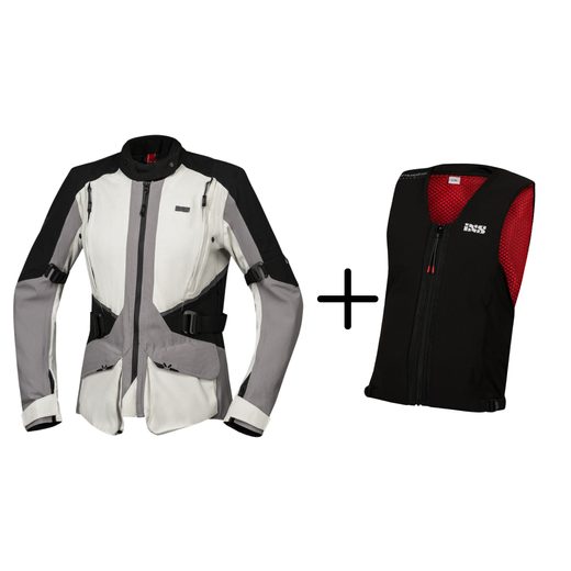 JEZDI BEZPEČNĚ S IXS - SET TOURING PRO DÁMY - SVĚTLE ŠEDÁ - JEZDI BEZPEČNĚ S IXS - NA MOTORKÁŘE