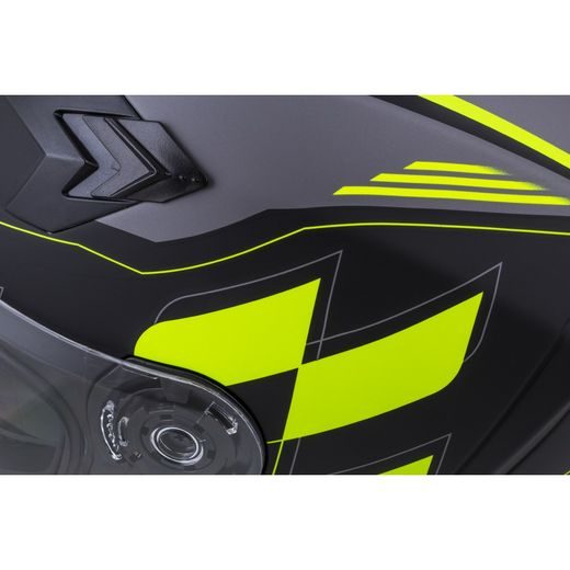 CASSIDA HELMA INTEGRAL 3.0 ROXOR - ŽLUTÁ - SE SLUNEČNÍ CLONOU - NA MOTORKÁŘE