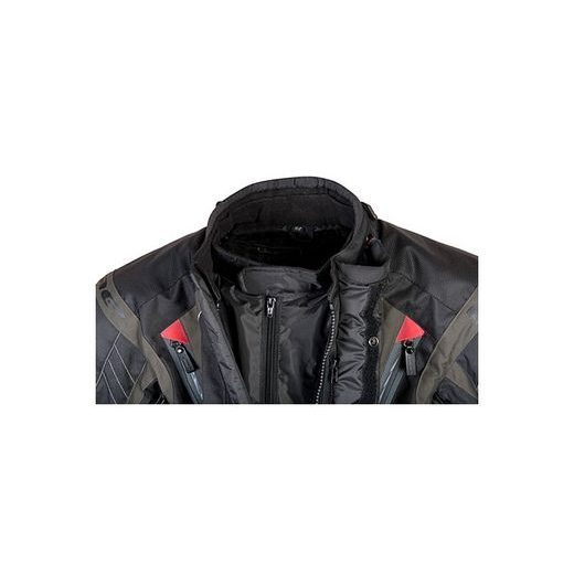 TEXTILNÍ TŘÍVRSTVÁ MOTO BUNDA MBW BUDDY ČERNO-ŠEDÁ - TEXTILNÍ BUNDY - NA MOTORKÁŘE