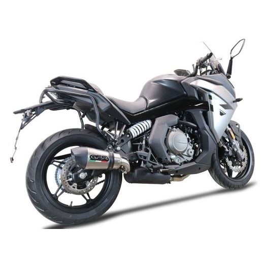 VÝFUK KOMPLETNÍ GPR NEW GRAND PRIX EVO TITANIUM CF.8.RACEDB.GPAN.TO BROUŠENÝ TITAN ZAHRNUJE ODNÍMATELNÝ DB KILLER - VÝFUKY - NA MOTORKU